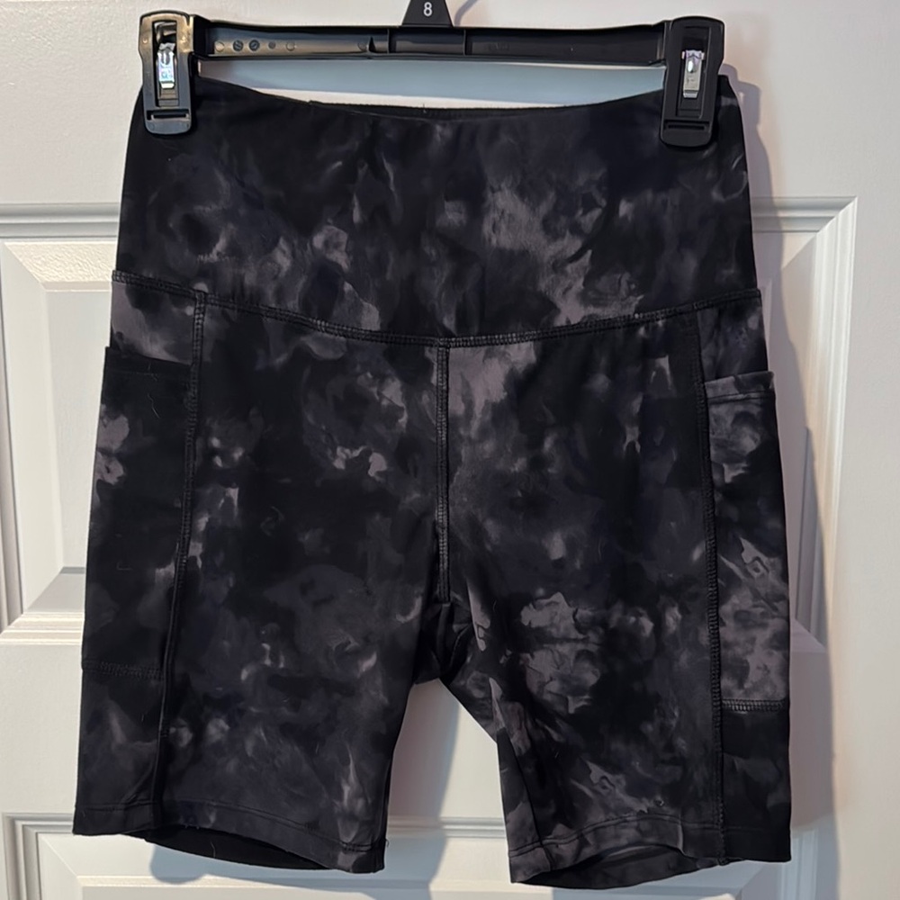 Danskin Black Bike Shorts High-Waisted Stretch